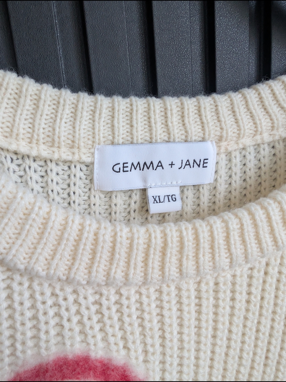 GEMMA + JANE Flower Embroidered Sweater | Size XL - Picture 2 of 11